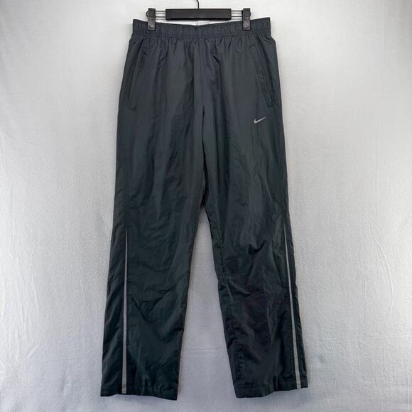 Nike Track Pants Men's Medium Gray Baggy Soccer Gym Training Pockets Logo Y2k - Picture 1 of 11